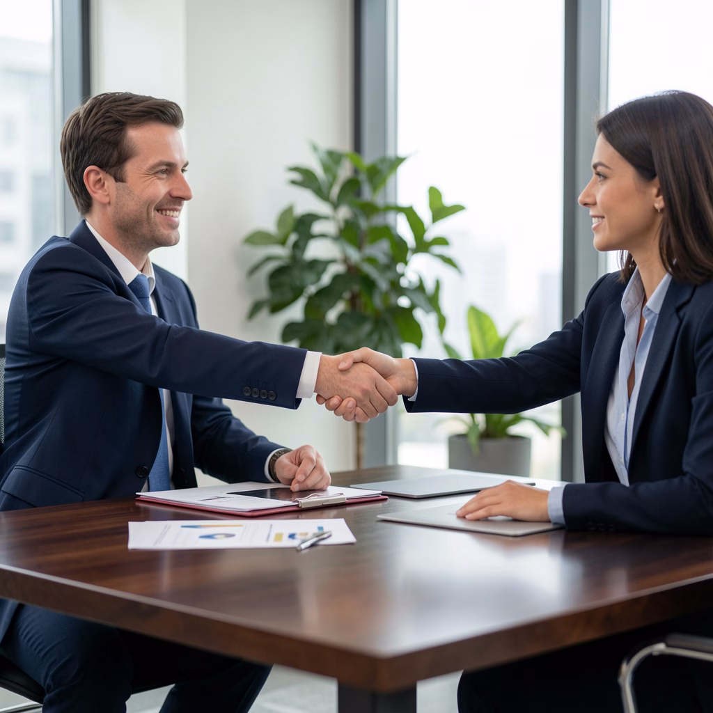 US hiring team conducting structured recruitment meetings