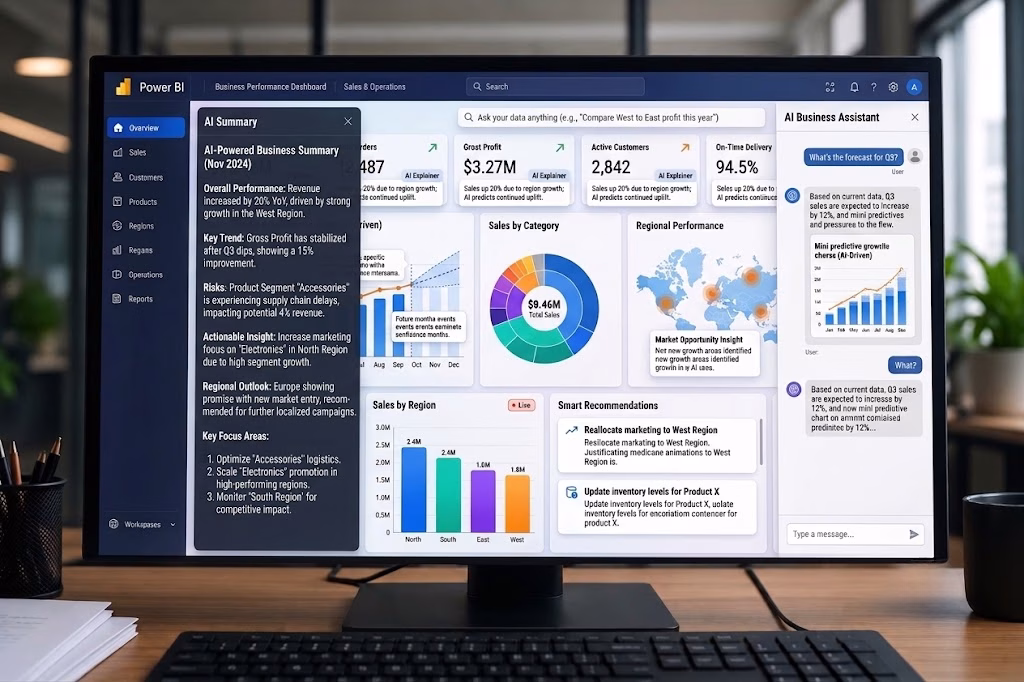 AI-powered Power BI dashboard built by SparkSupport